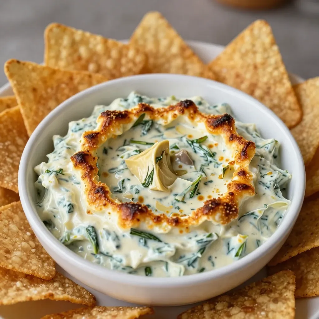 Cheesy Spinach Artichoke Dip Flavorful Party Treat
