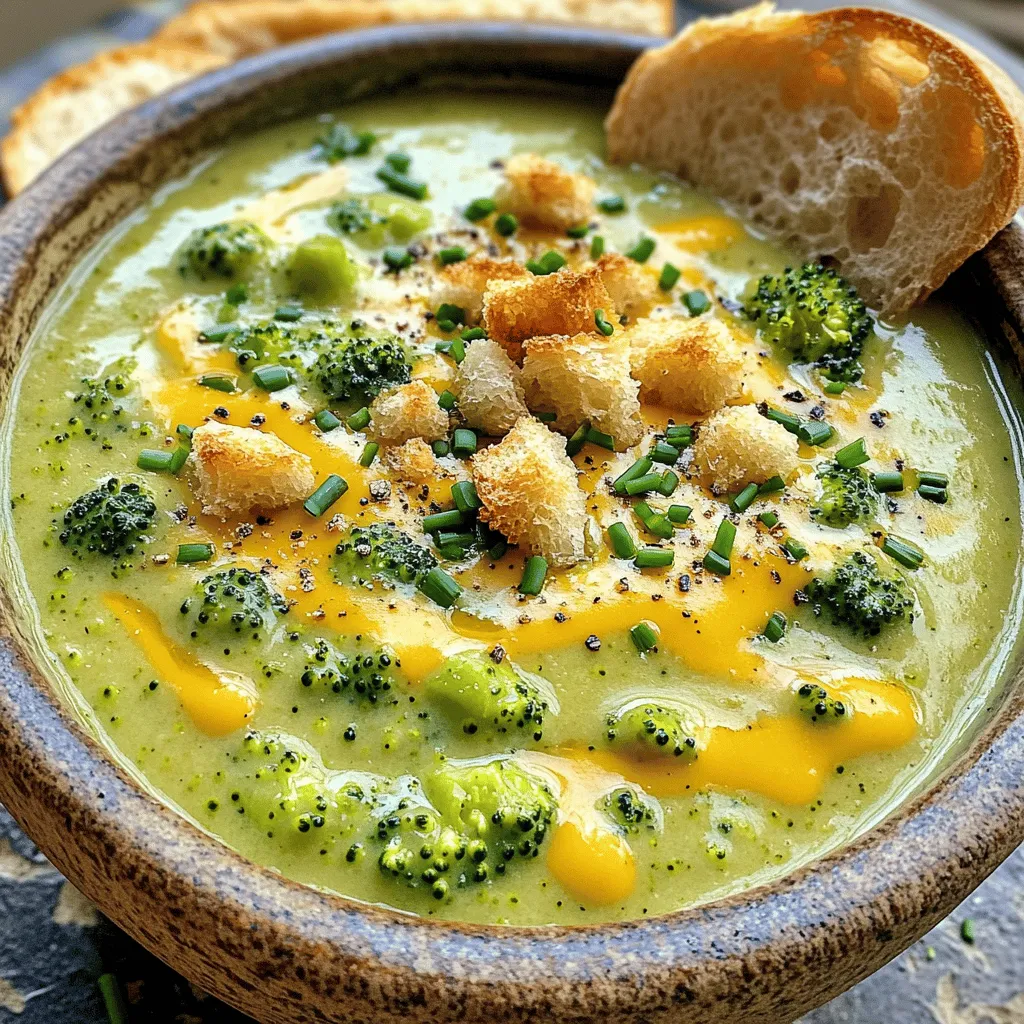 Cheddar Broccoli Soup Flavorful Creamy Comfort Food