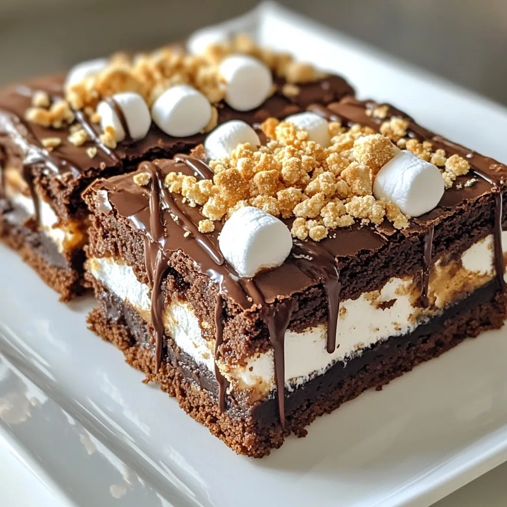 S&#8217;mores Brownie Bars Irresistible and Easy Recipe