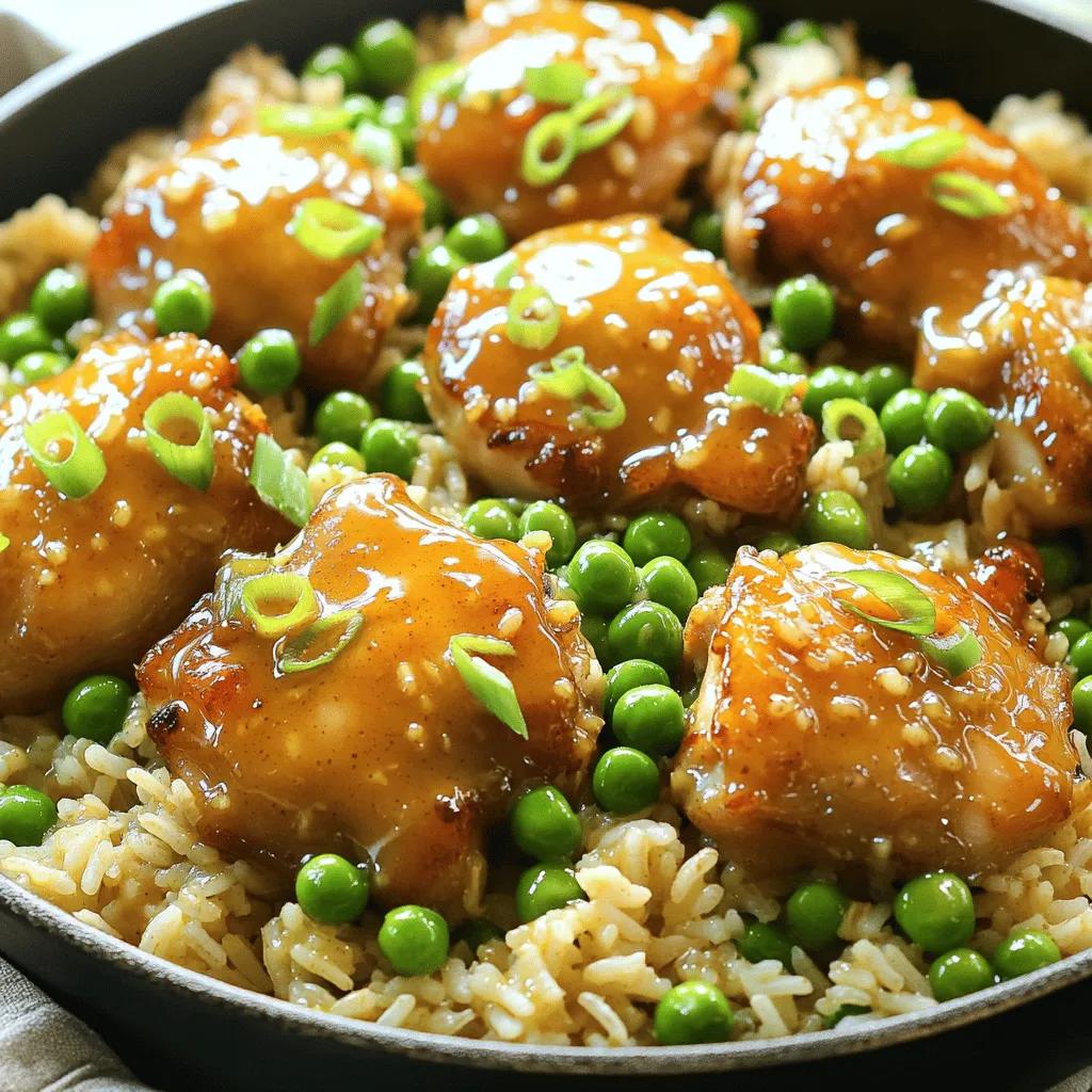 Honey Mustard Chicken and Rice Skillet Delight