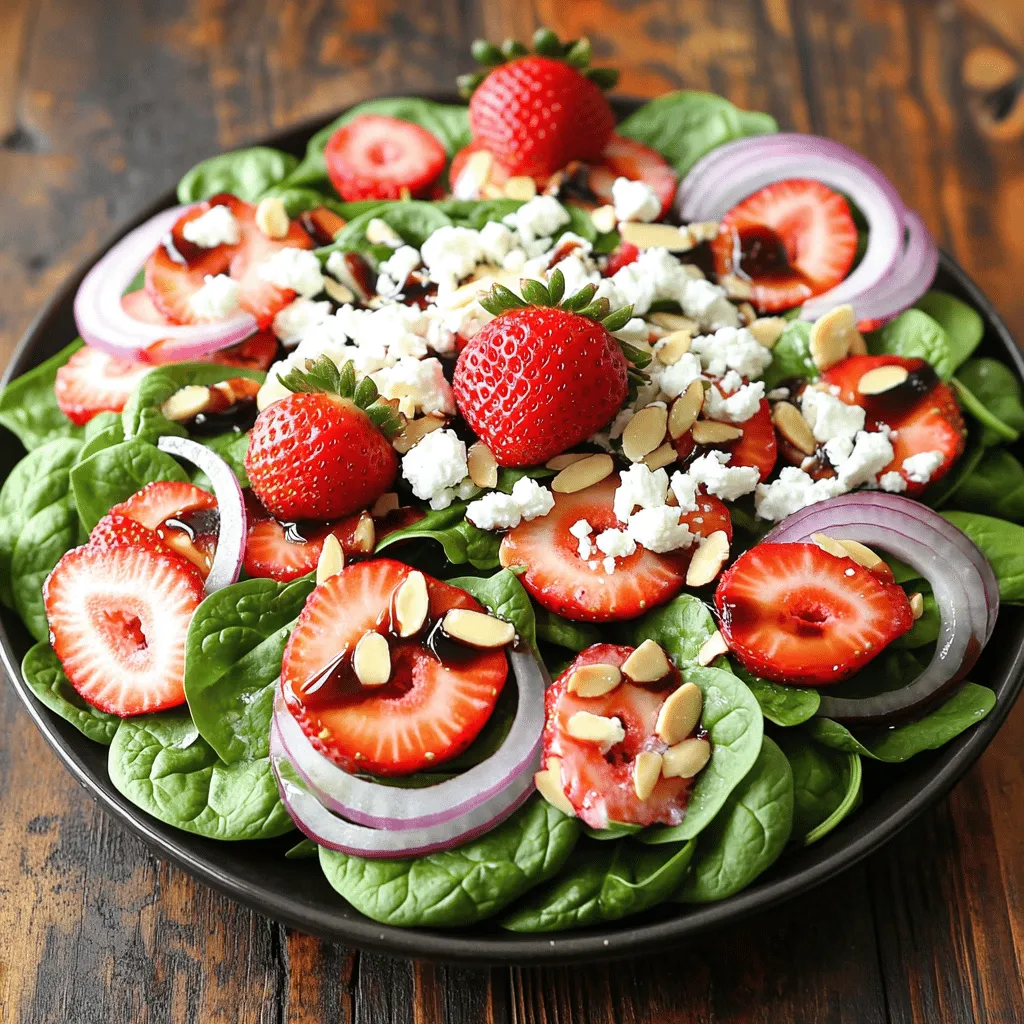 Strawberry Spinach Salad Fresh and Flavorful Delight