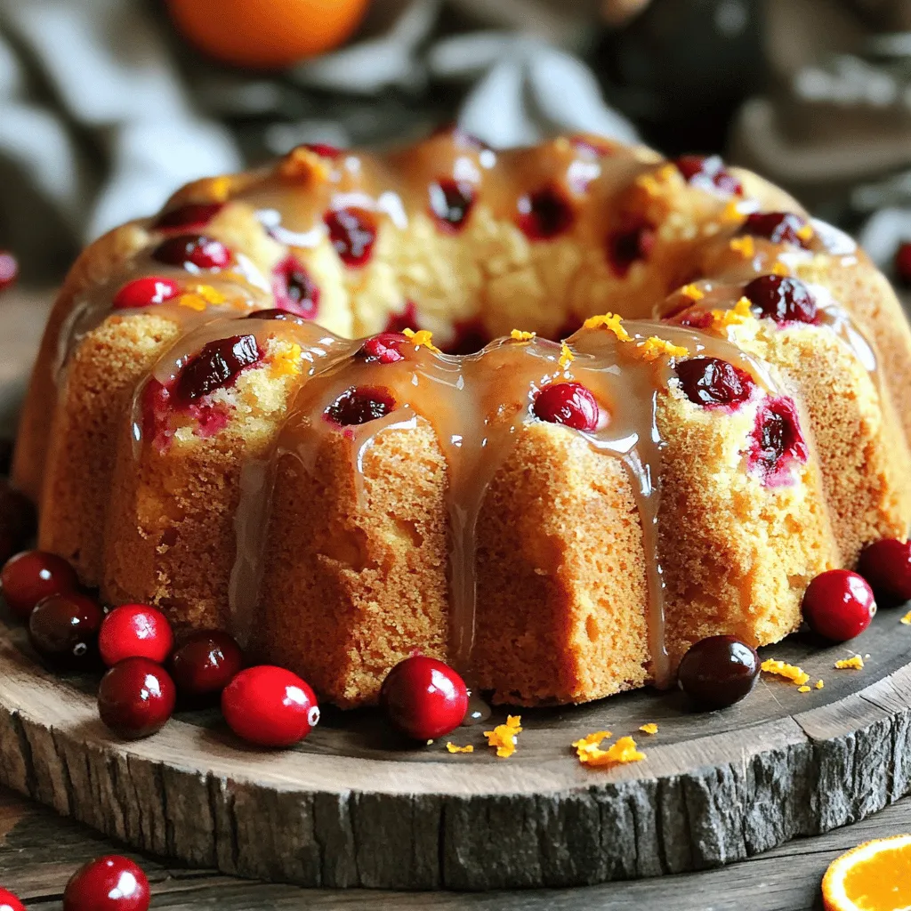 Cranberry Orange Pound Cake Delightful and Flavorful Treat