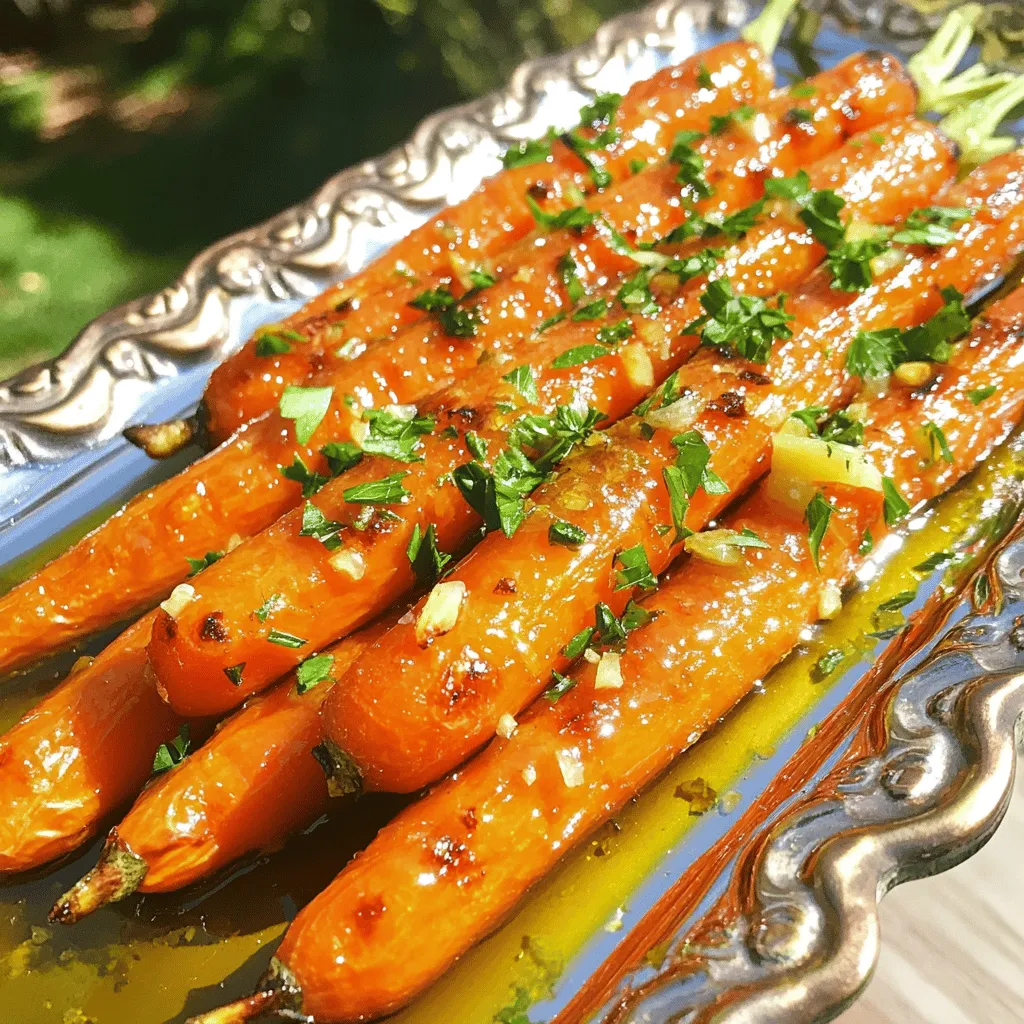 Tangy Lemon Garlic Roasted Carrots Flavorful Side Dish