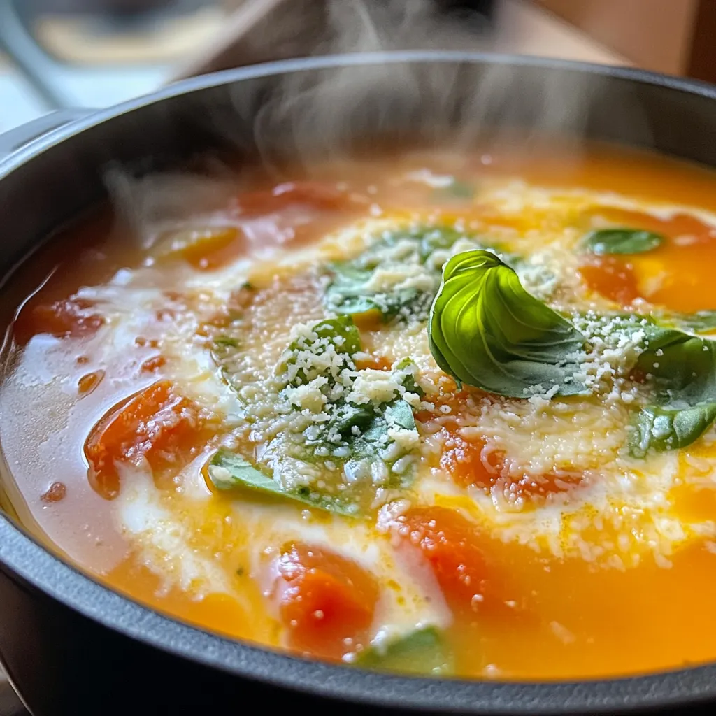 One Pot Tomato Parmesan Soup Simple and Tasty Meal