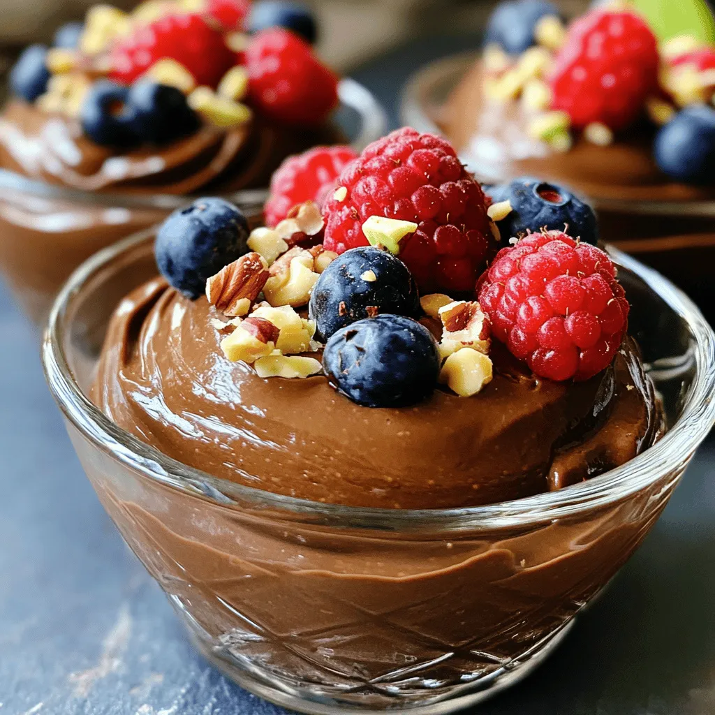 Dairy-Free Chocolate Avocado Mousse Velvety Treat