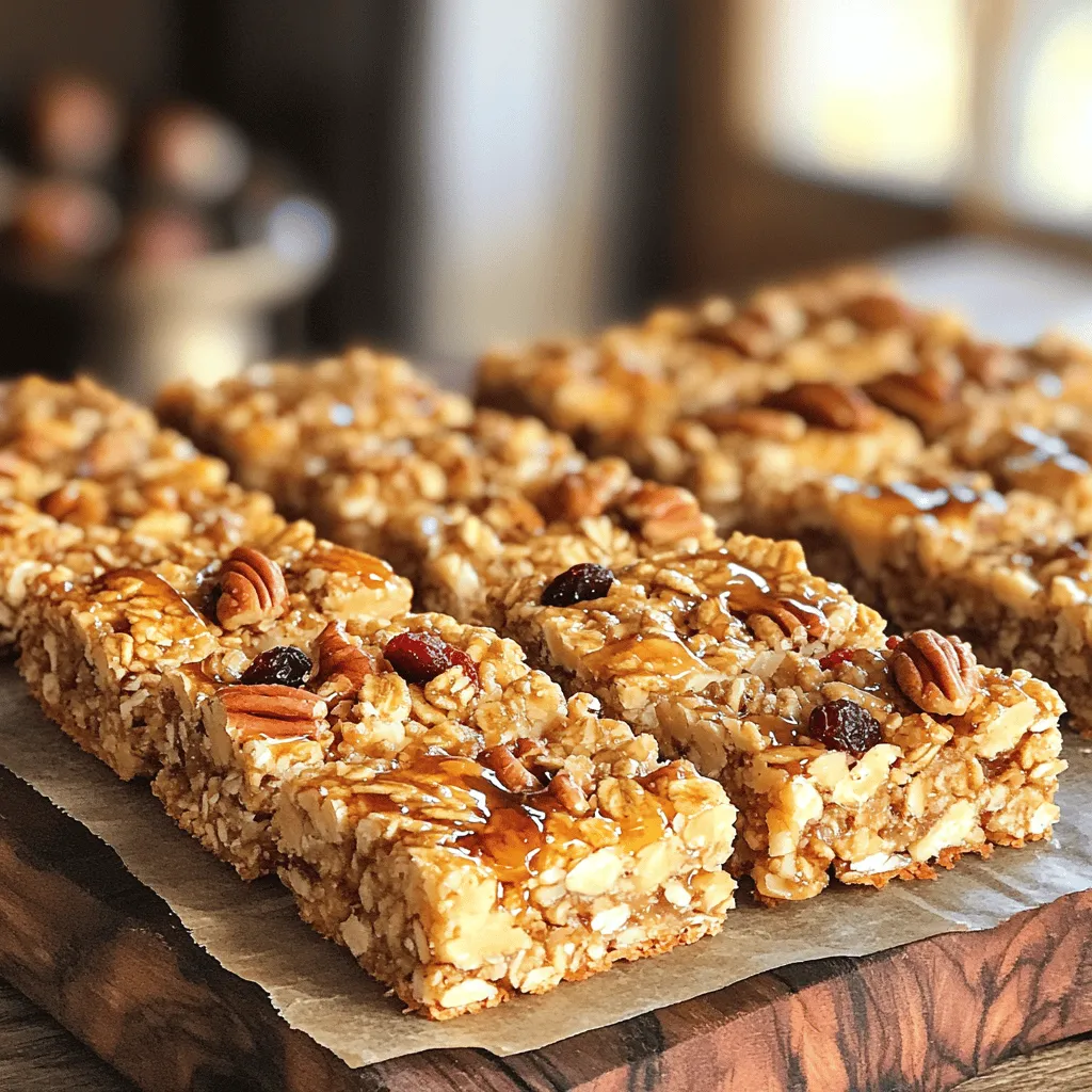 Maple Pecan Granola Bars Tasty and Easy Recipe