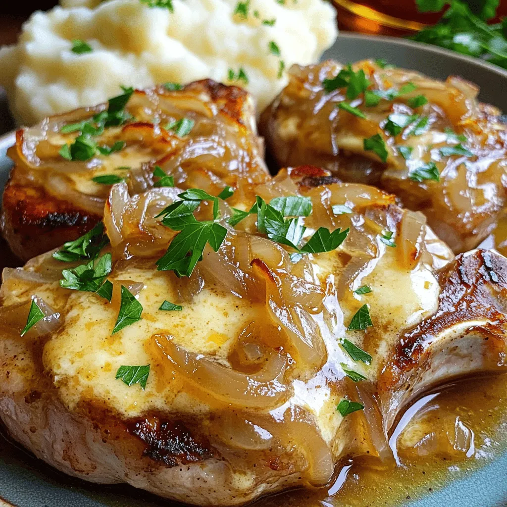 French Onion Smothered Pork Chops Flavorful and Easy