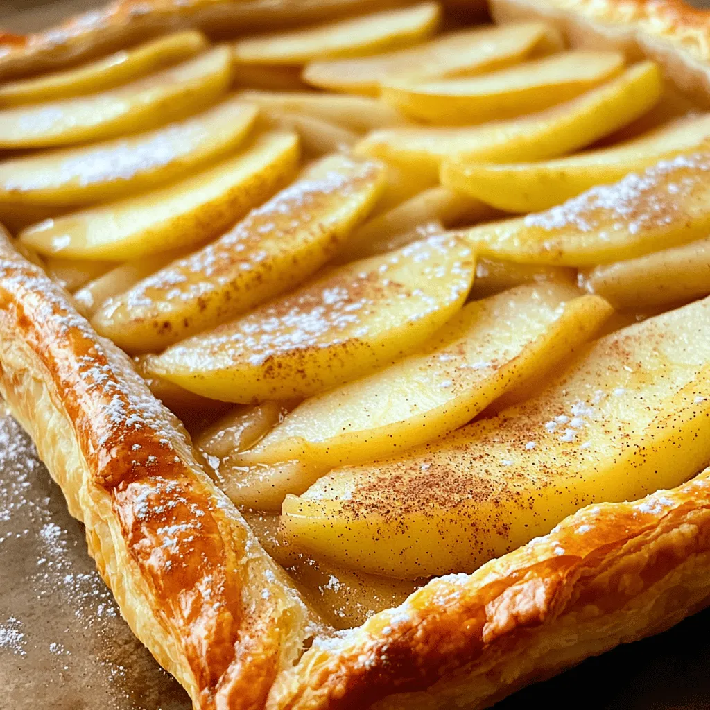 Cinnamon Apple Puff Pastry Tart Flaky and Delicious Treat