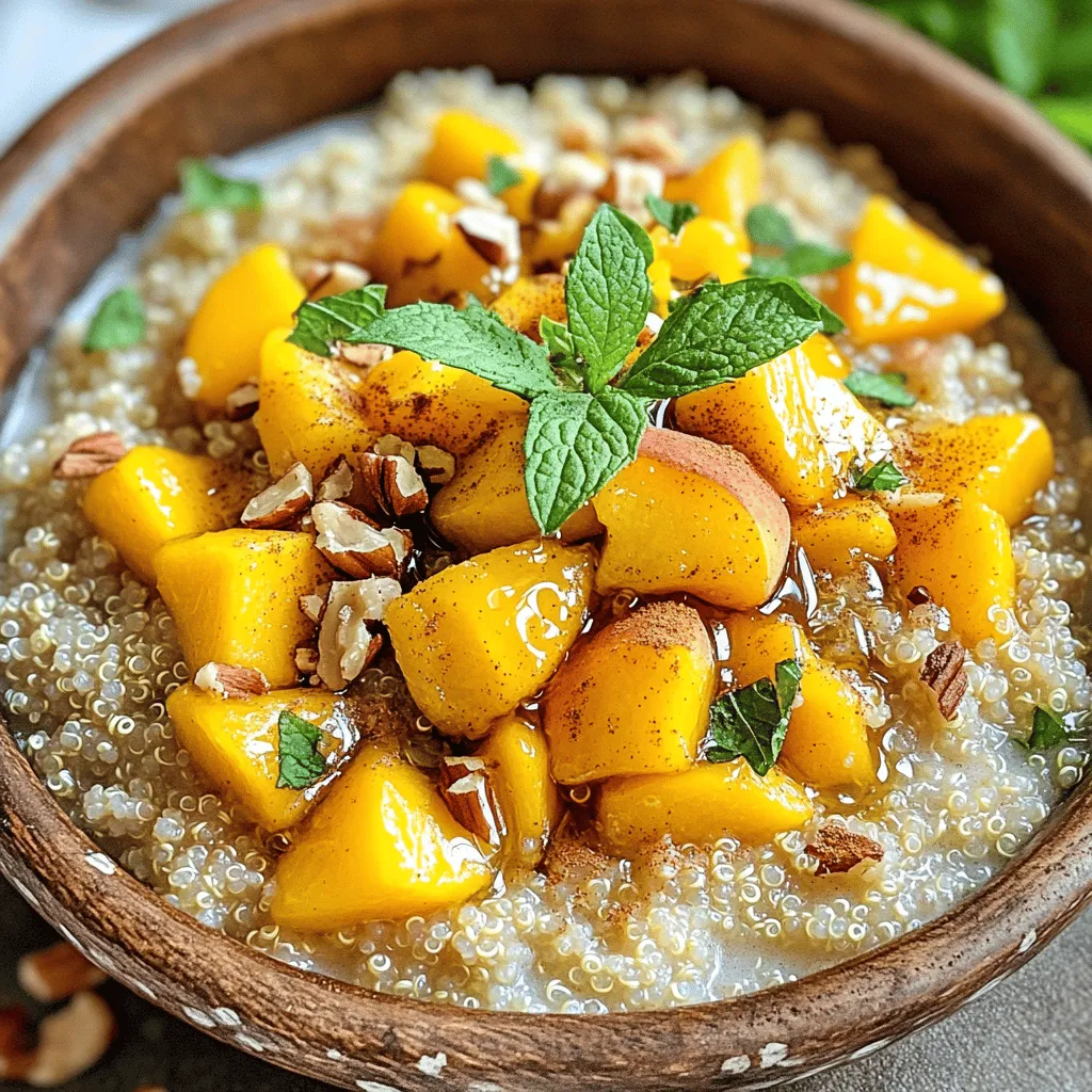 Peach Breakfast Quinoa Flavorful Morning Boost