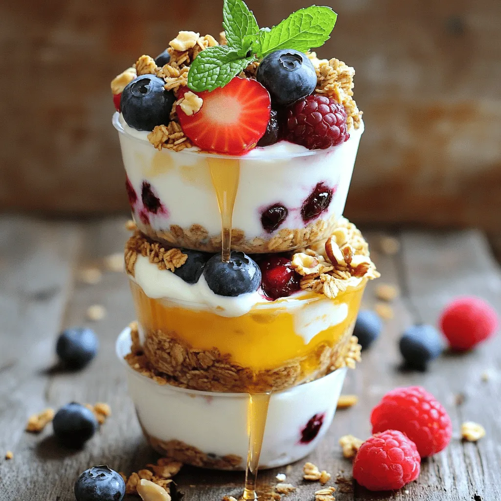 Frozen Yogurt Granola Cups Delightful and Healthy Treat