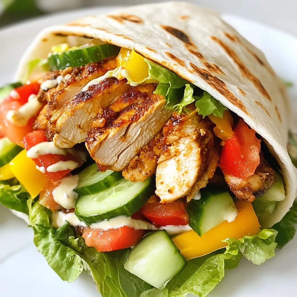 Chicken Shawarma with Garlic Sauce Flavorful Recipe