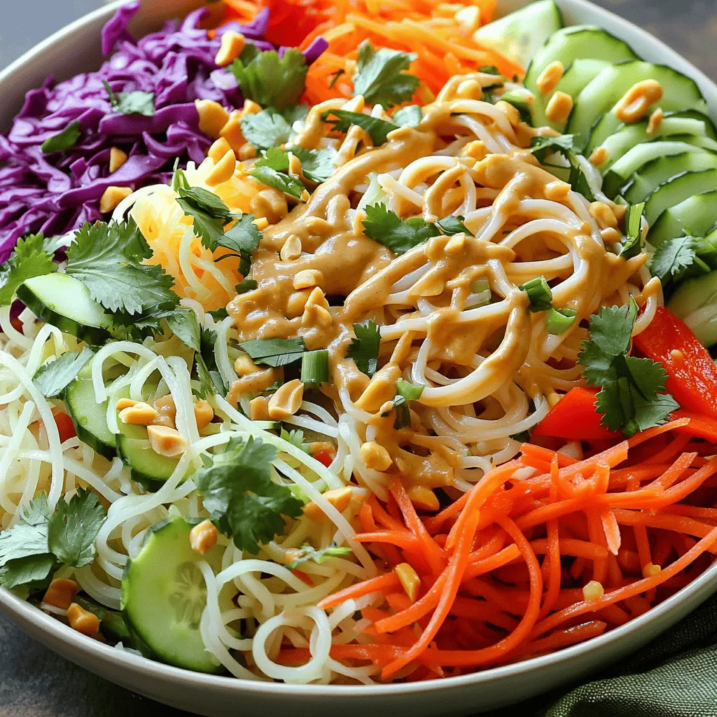 Thai Peanut Noodle Salad Fresh and Flavorful Delight