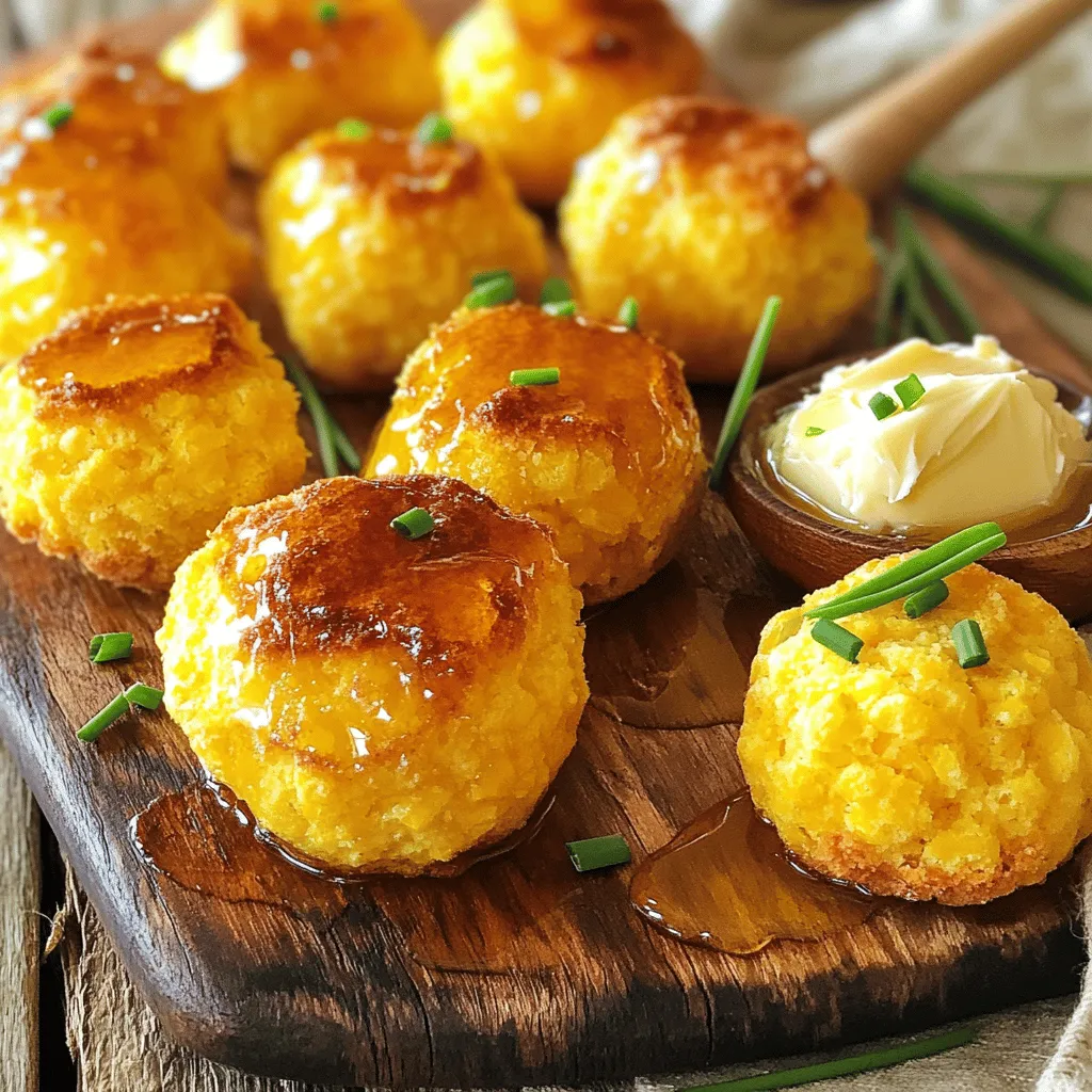Southern-Style Honey Butter Cornbread Poppers Delight