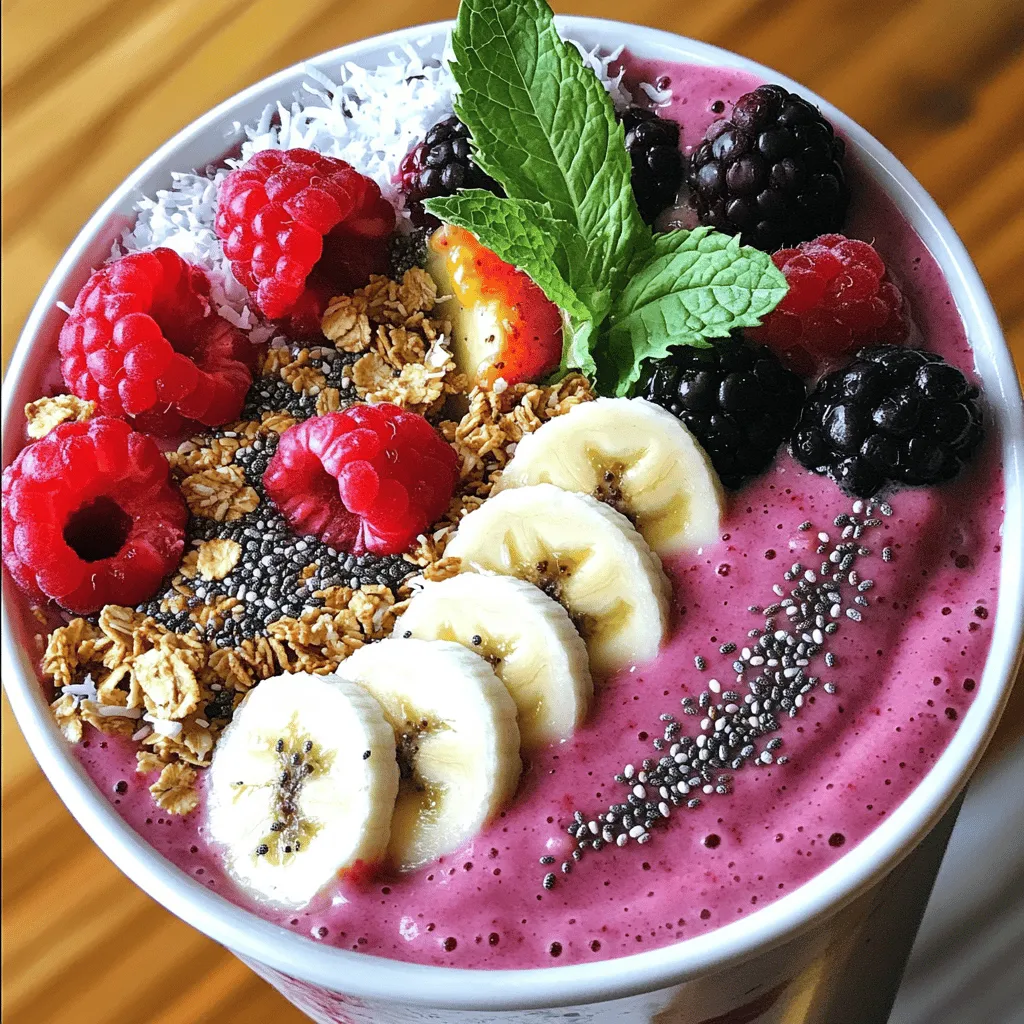 Berry Smoothie Bowl Energizing and Nutritious Recipe