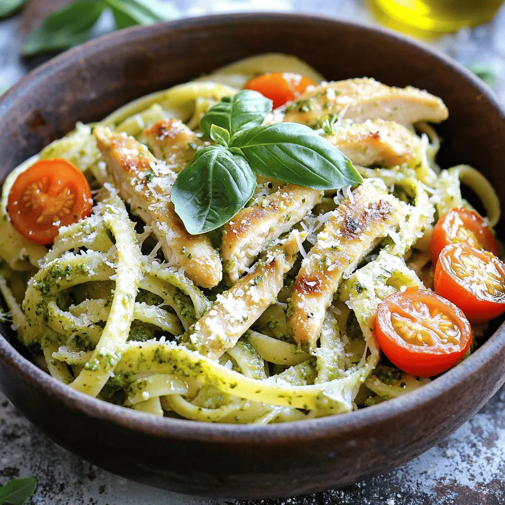 Creamy Pesto Chicken Pasta Delightful Easy Recipe