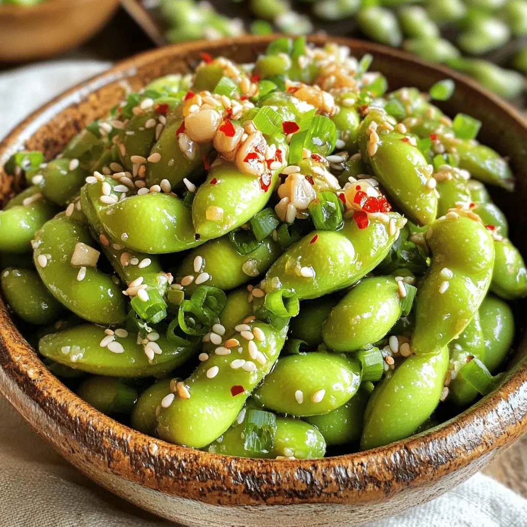 Spicy Garlic Edamame Flavorful Snack Recipe Guide