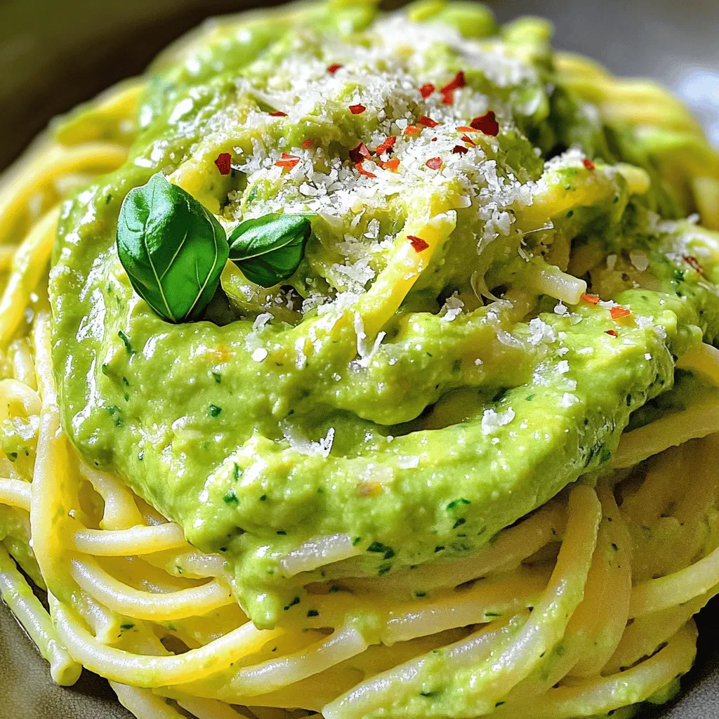 Creamy Avocado Pasta Delight Simple and Tasty Meal