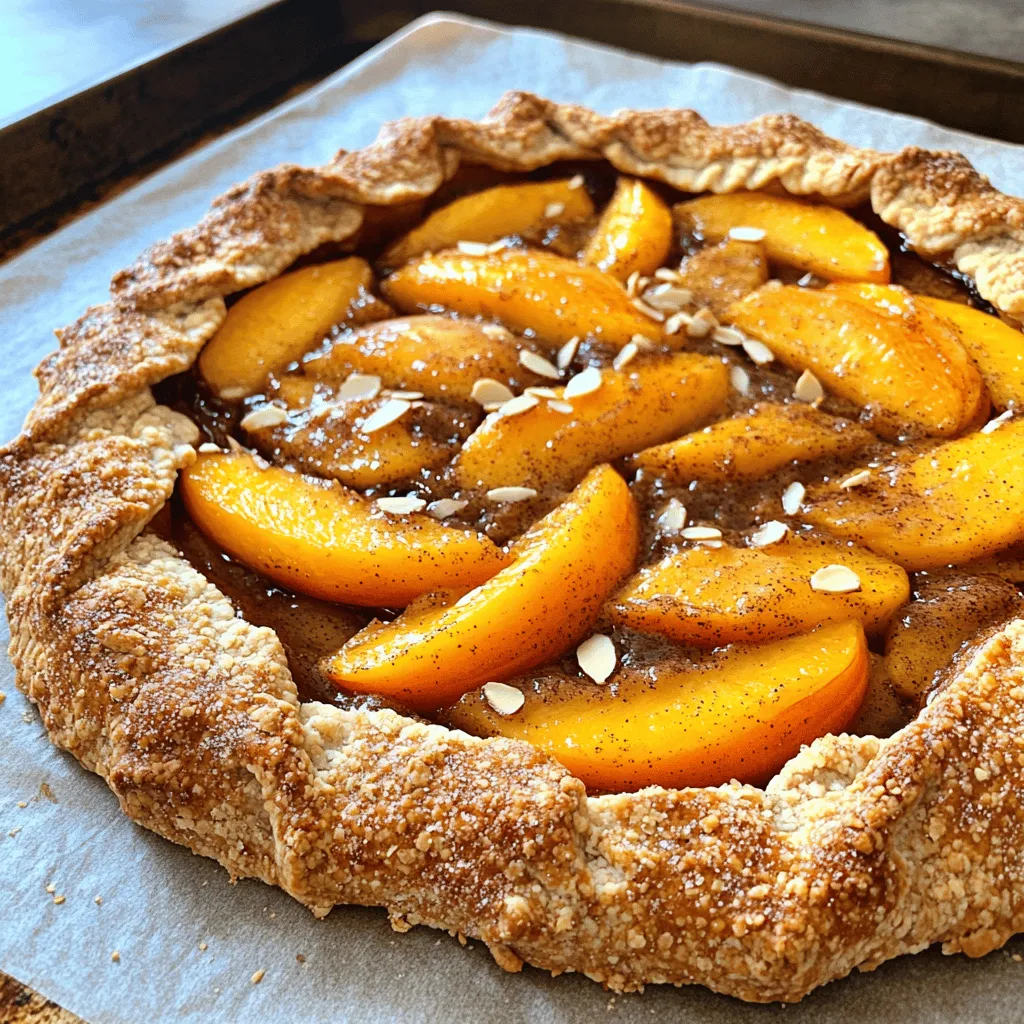 Peach Galette with Almond Crust Deliciously Simple Recipe