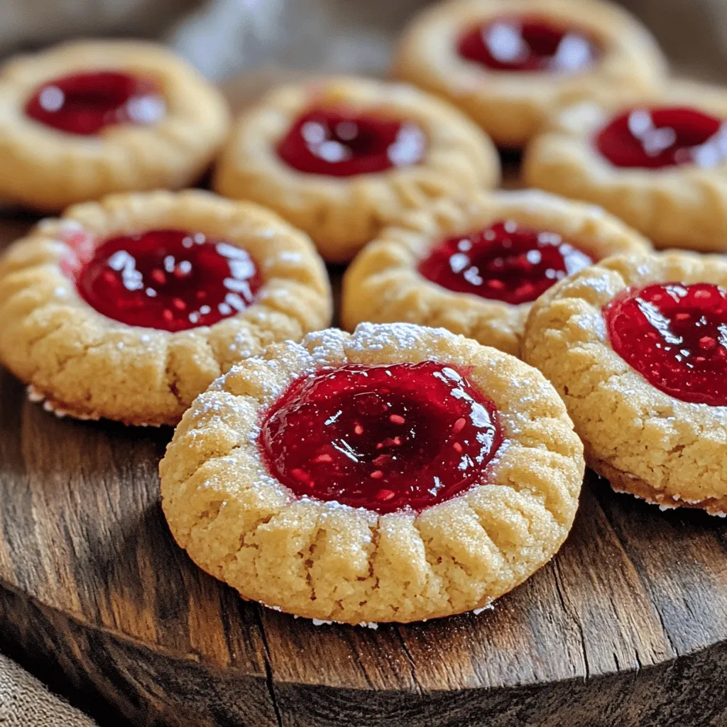 Raspberry Almond Thumbprint Cookies Irresistible Treat