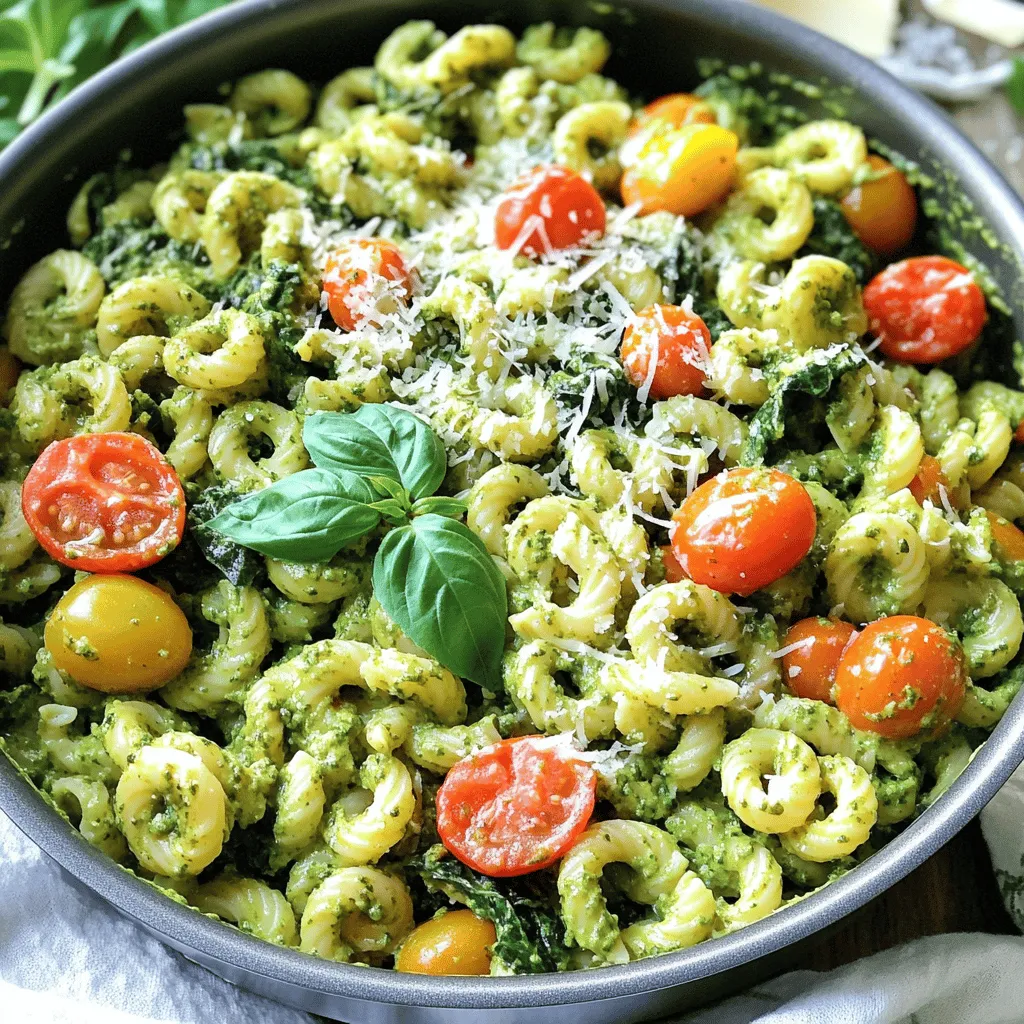 One Pot Creamy Pesto Pasta Simple and Tasty Dish