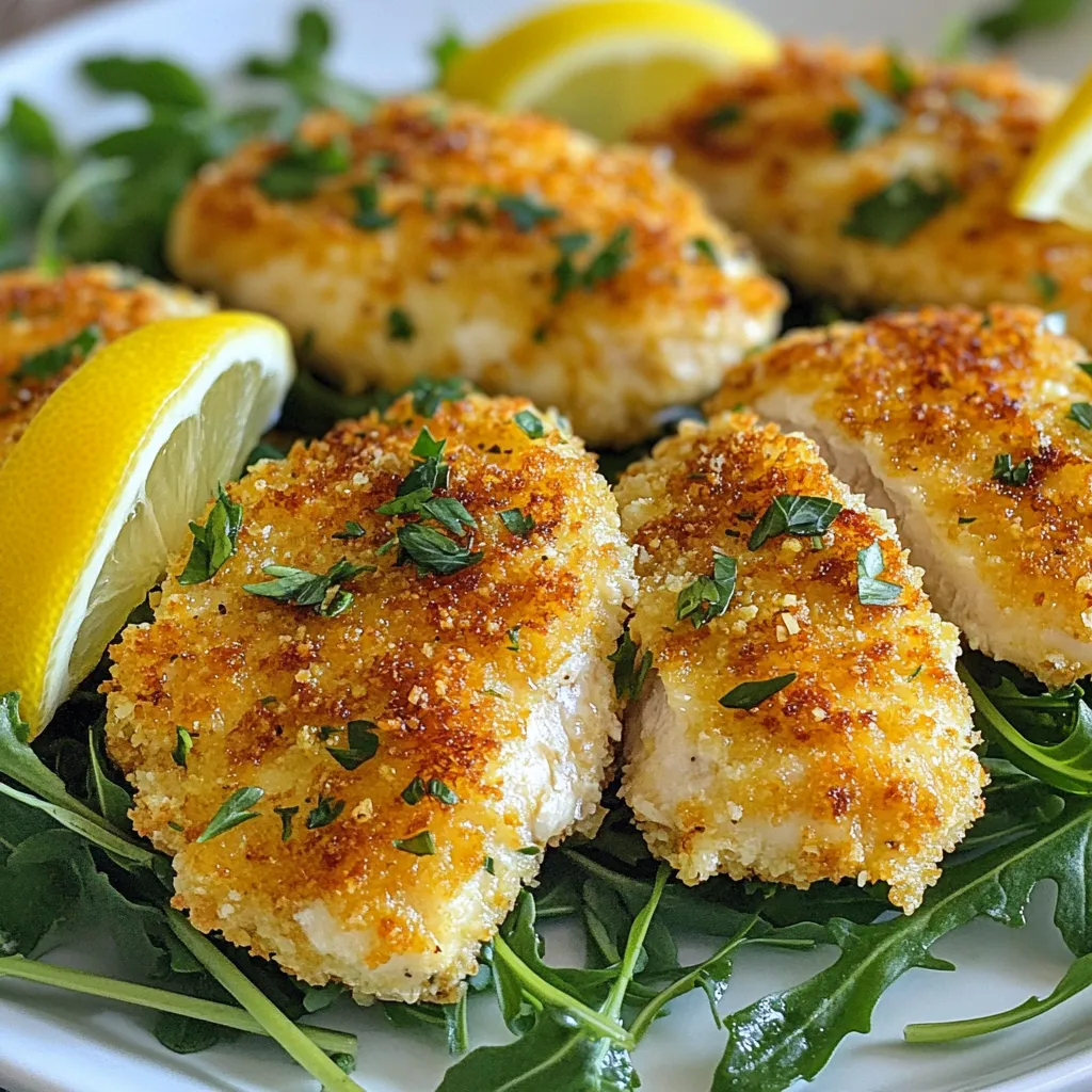 Parmesan Crusted Chicken Crispy and Delicious Meal