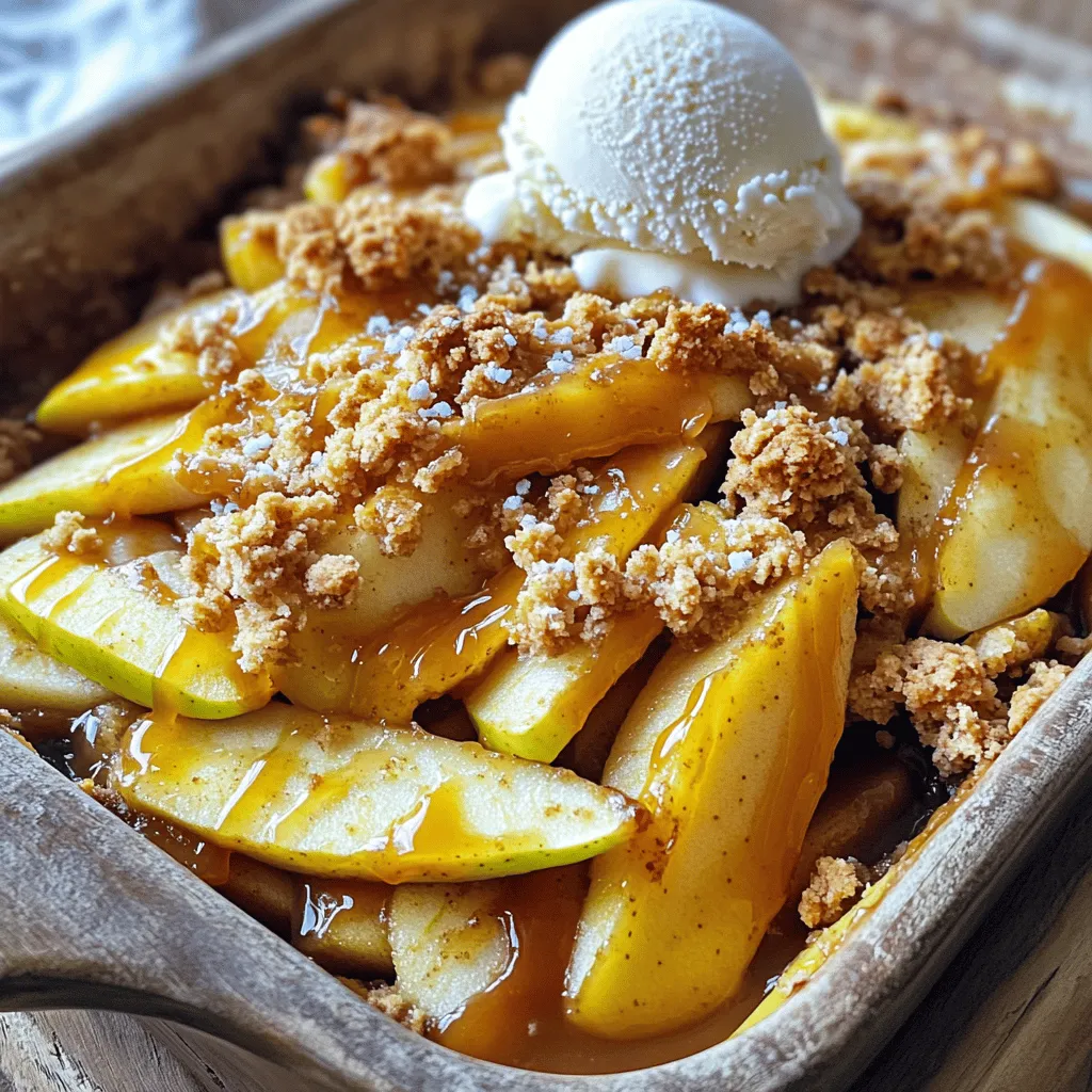 Salted Caramel Apple Crumble Irresistible Dessert Recipe