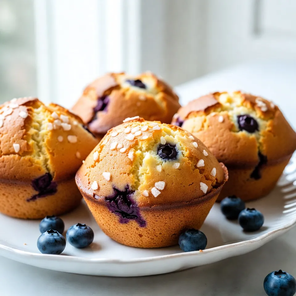 Bakery Style Blueberry Muffins Fresh and Fluffy Treat