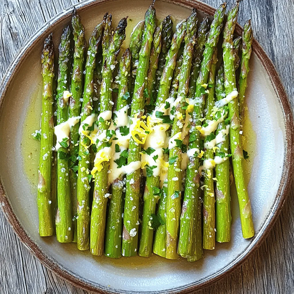 Lemon Garlic Roasted Asparagus Flavorful Side Dish