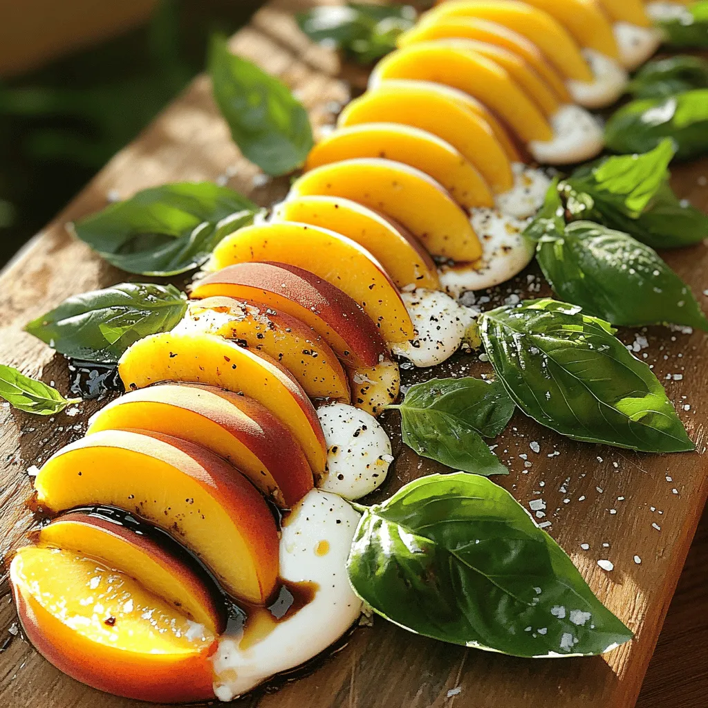 Peach Caprese Salad Fresh and Flavorful Delight