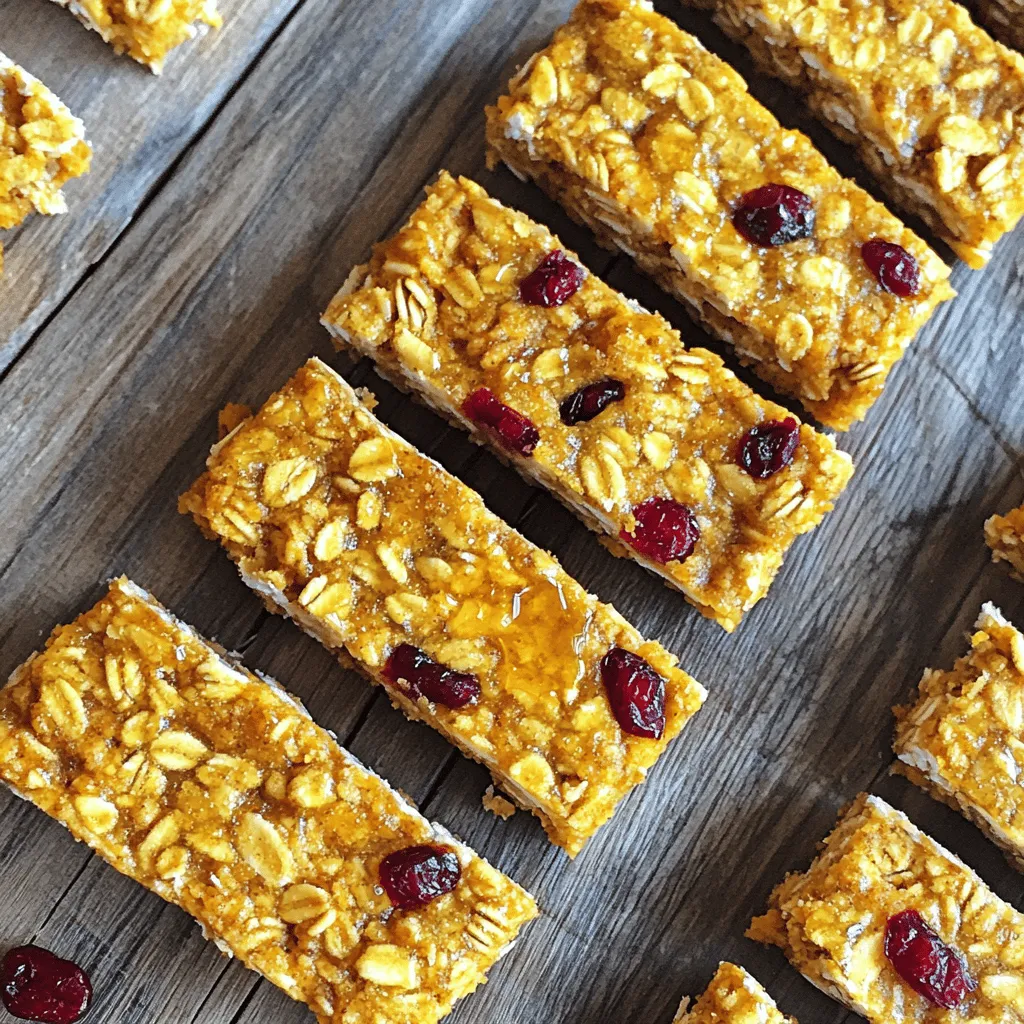 Pumpkin Spice Granola Bars Nourishing Fall Treat