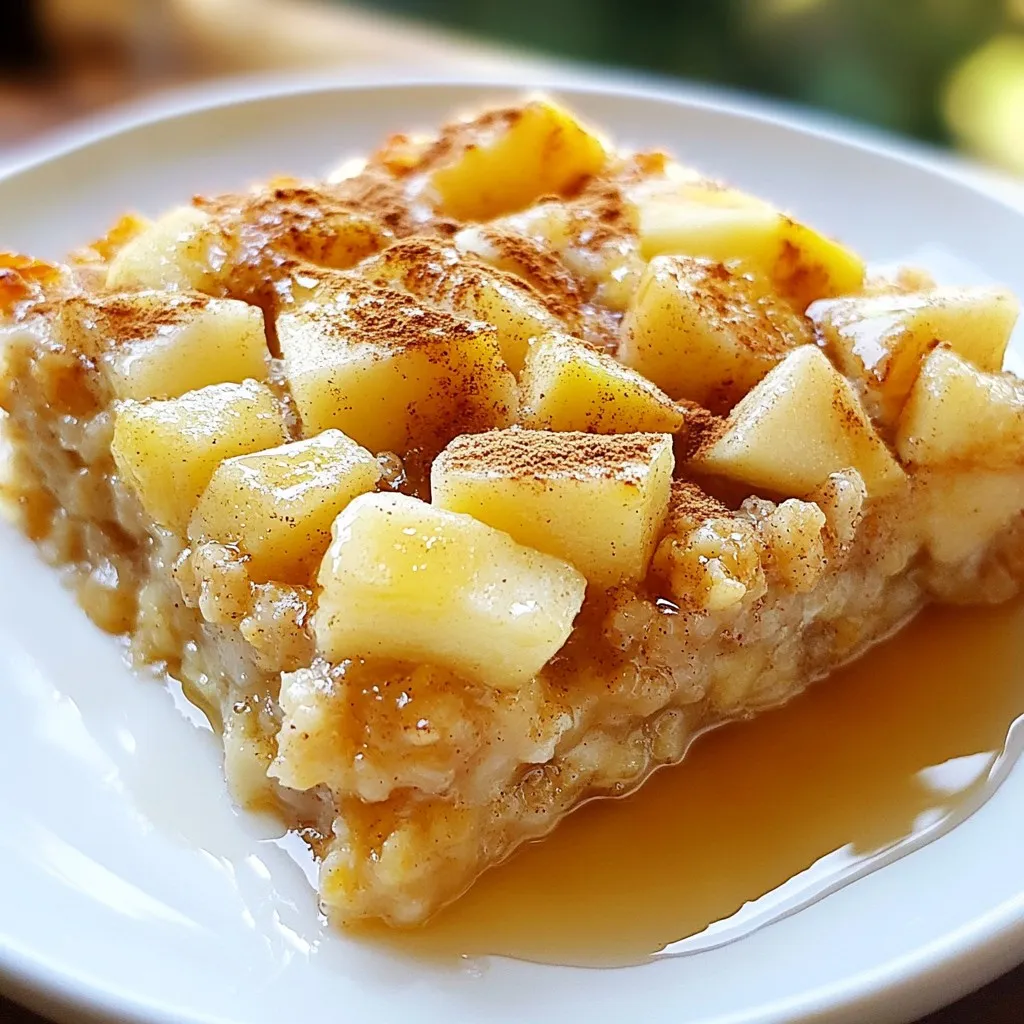 Apple Cinnamon Oatmeal Bake Easy and Tasty Recipe
