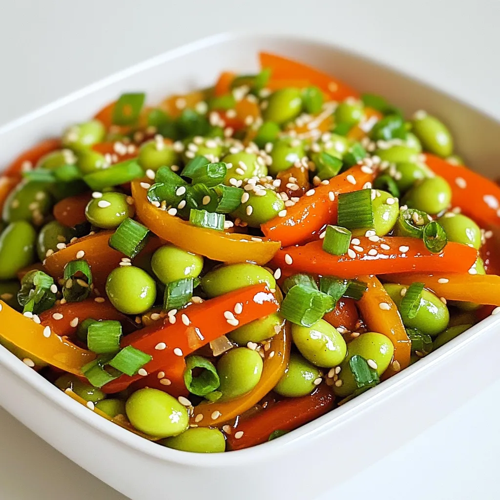 Spicy Garlic Edamame Stir Fry Flavorful Quick Meal