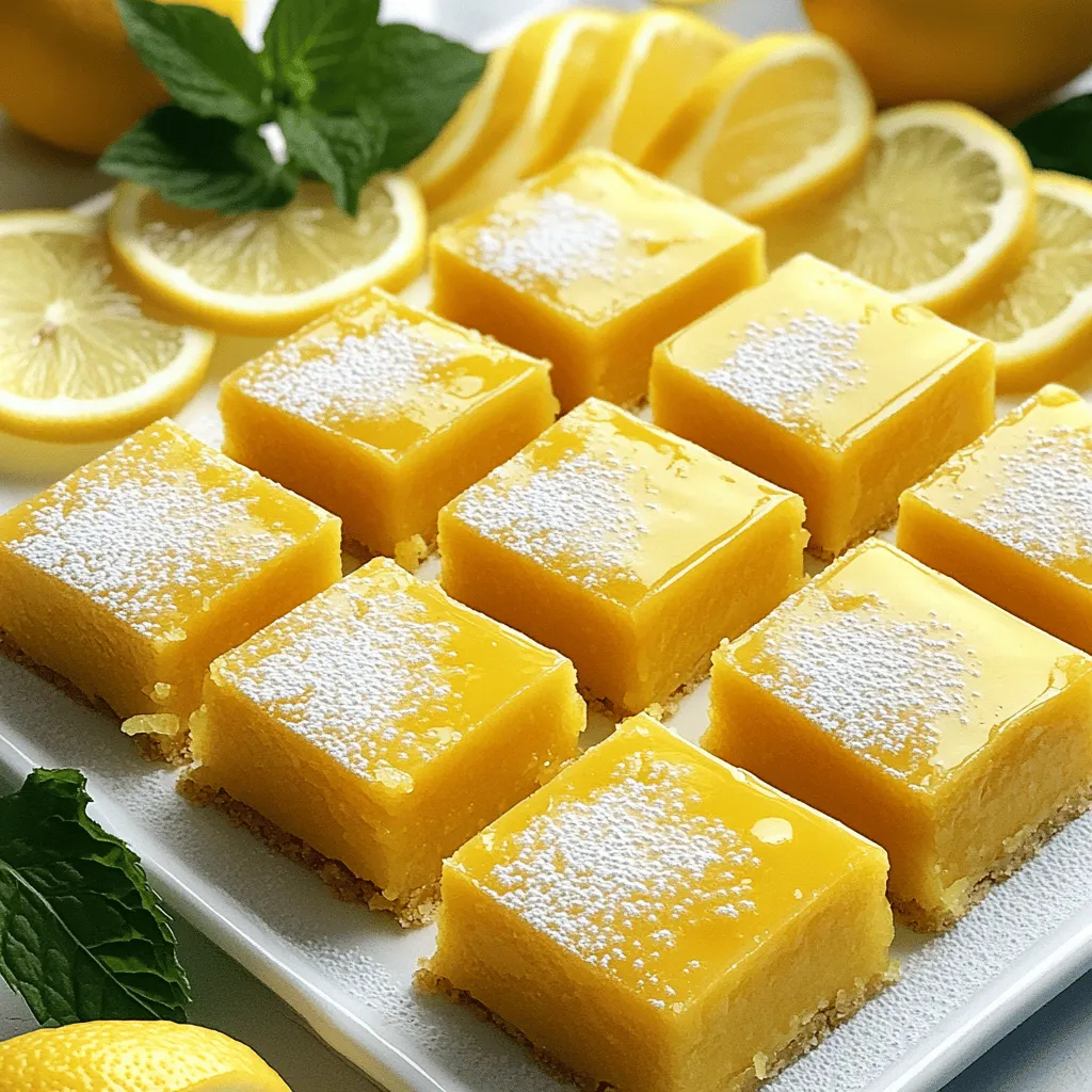 Easy Lemon Bars Tangy and Delicious Dessert Recipe
