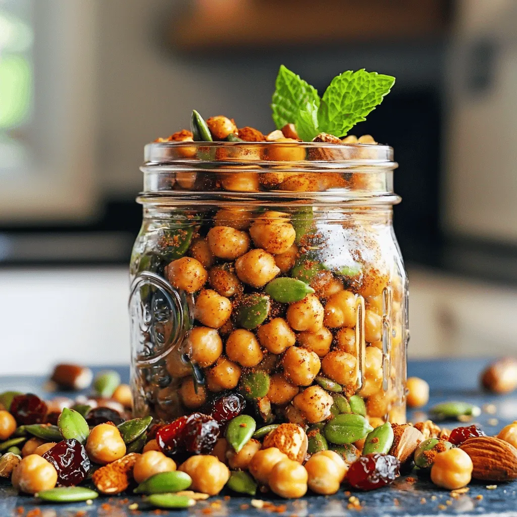 Crispy Roasted Chickpea Snack Mix for Healthy Crunch