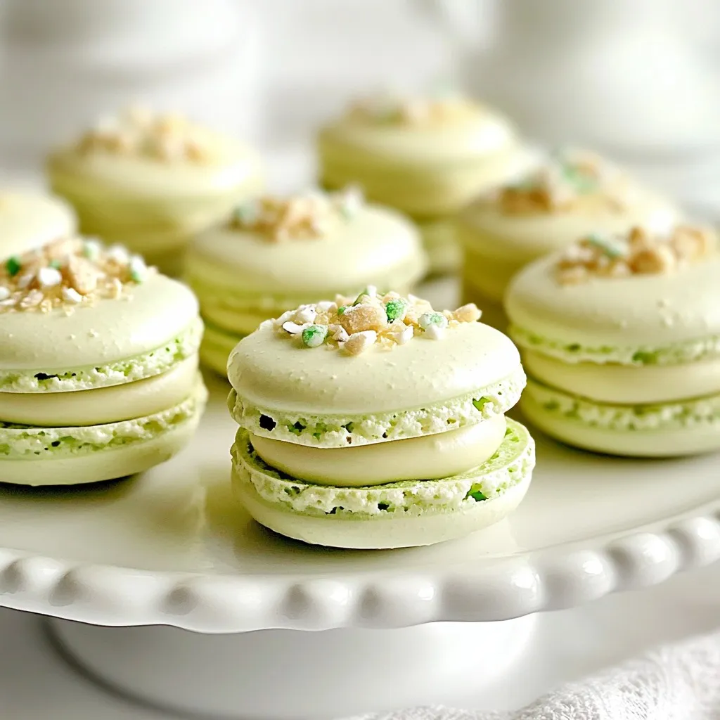 White Chocolate Peppermint Macarons Festive Delight