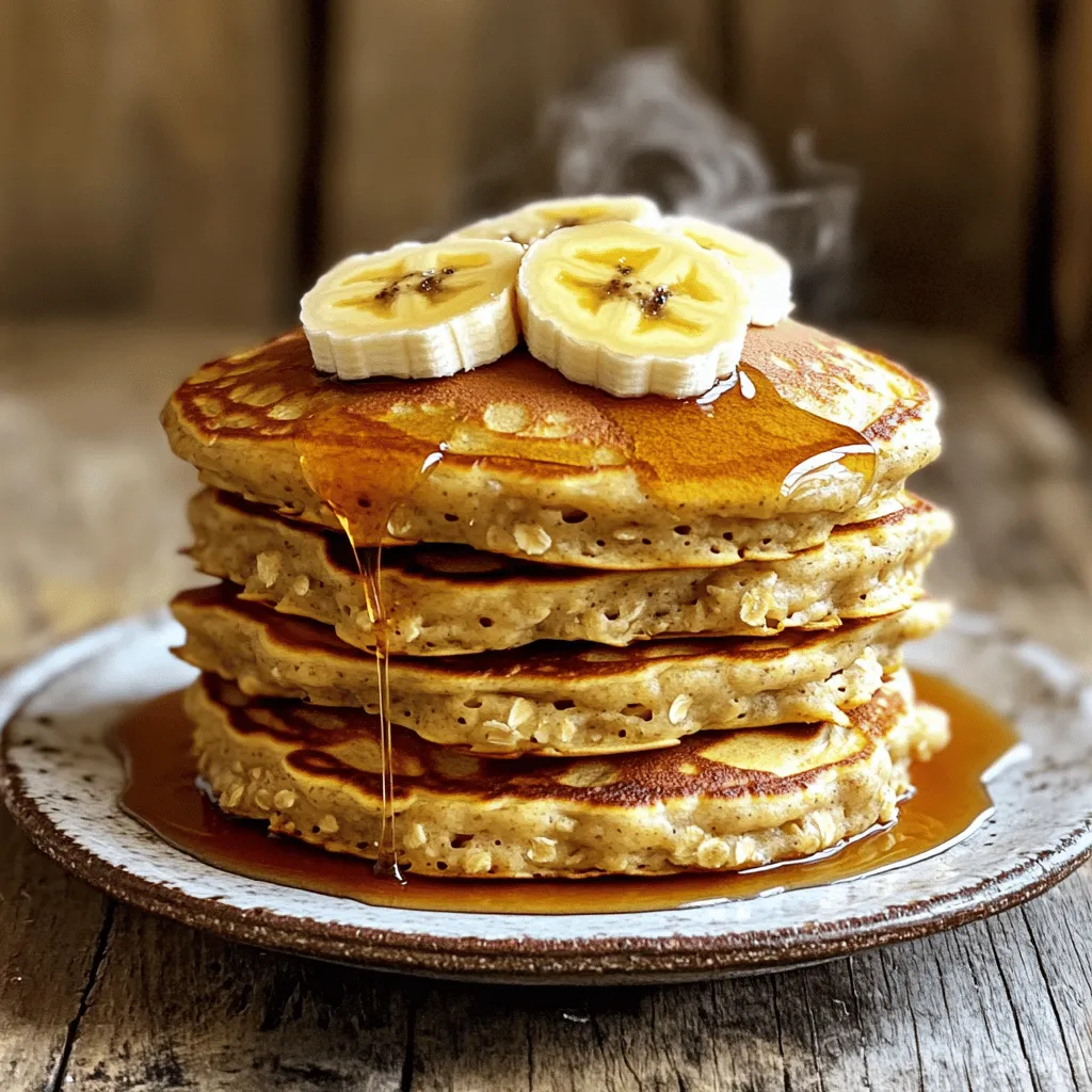 Delicious Banana Oatmeal Pancakes Healthy Breakfast Option