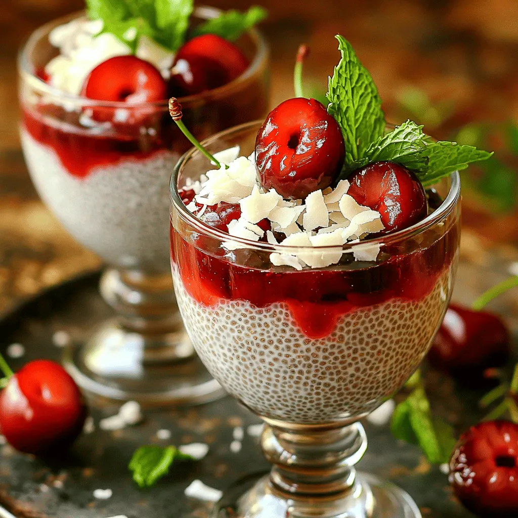 Cherry Coconut Chia Pudding Energizing Healthy Snack
