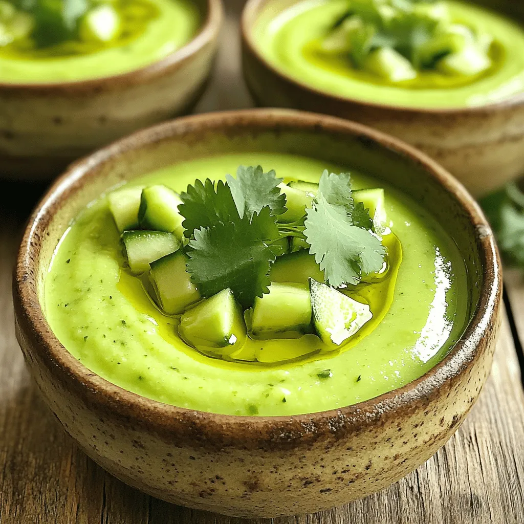 Cucumber Avocado Gazpacho Refreshing Summer Soup