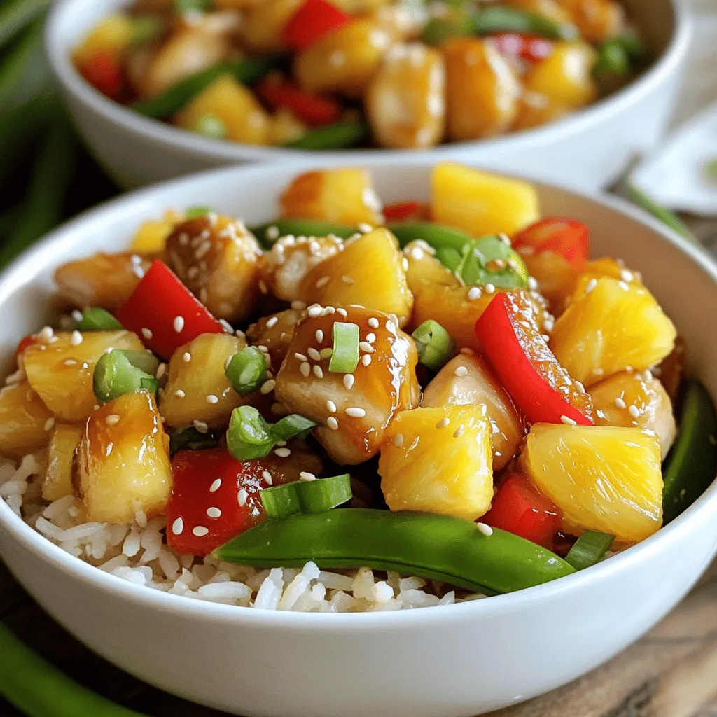 Sweet Pineapple Chicken &#038; Rice Flavorful Family Meal