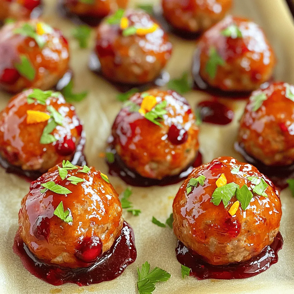 Cranberry Orange Glazed Meatballs Easy Party Dish