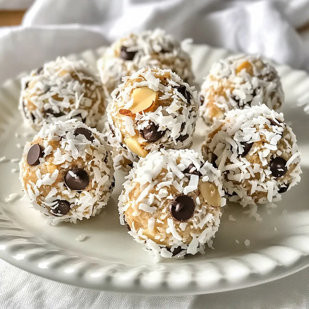 Almond Joy Energy Bites Healthy Snack Alternative
