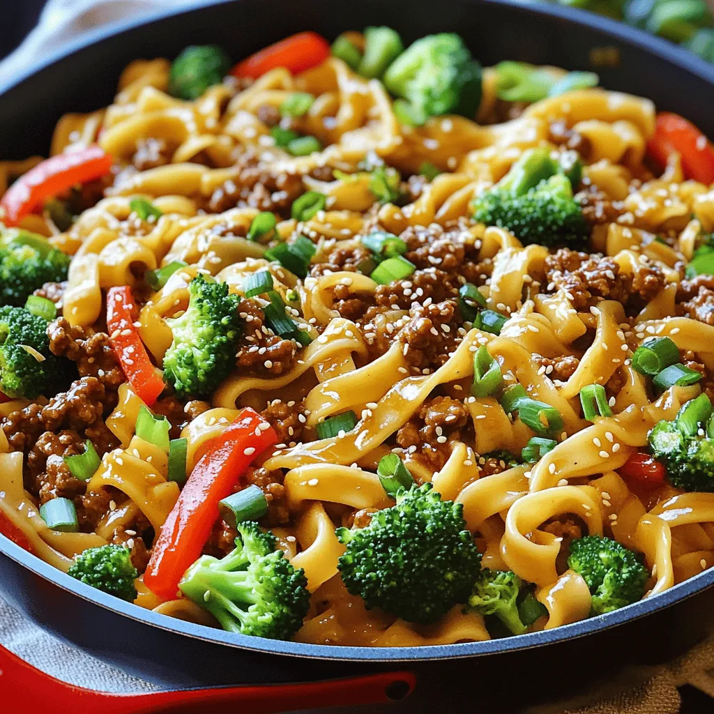 Mongolian Ground Beef Noodles Flavorful Easy Recipe