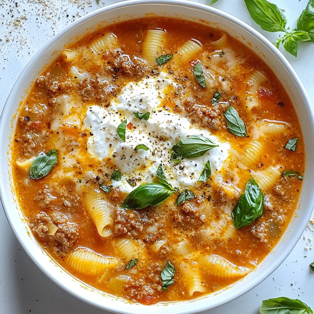 One-Pot Lasagna Soup Hearty and Flavorful Meal