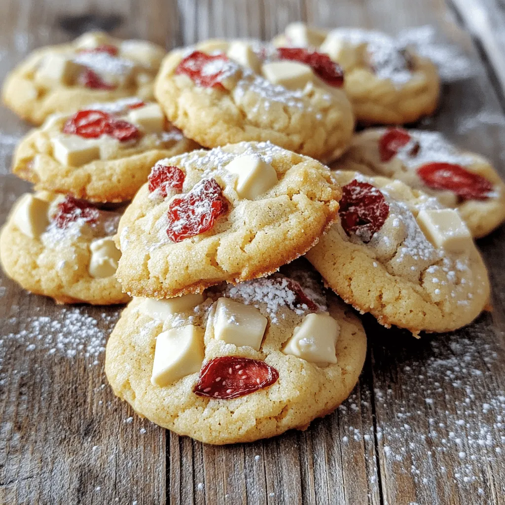 White Chocolate Strawberry Cookies Delightful and Simple