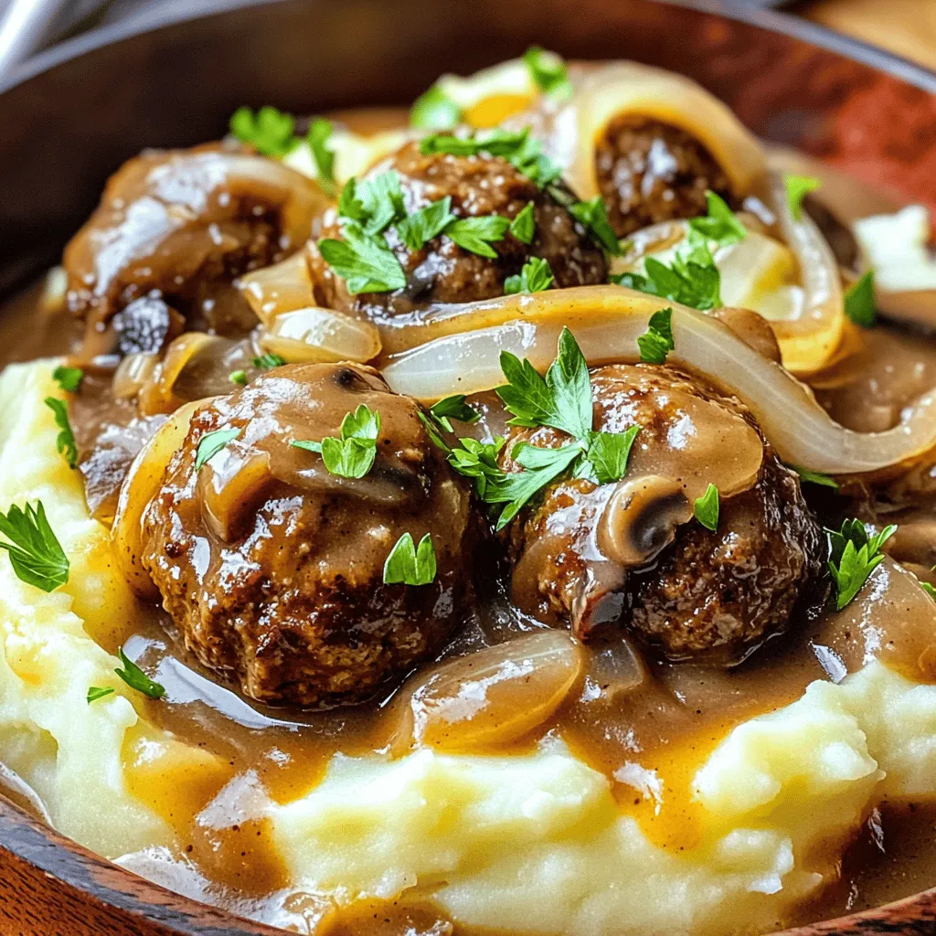 Slow Cooker Salisbury Steak Meatballs Flavorful Feast