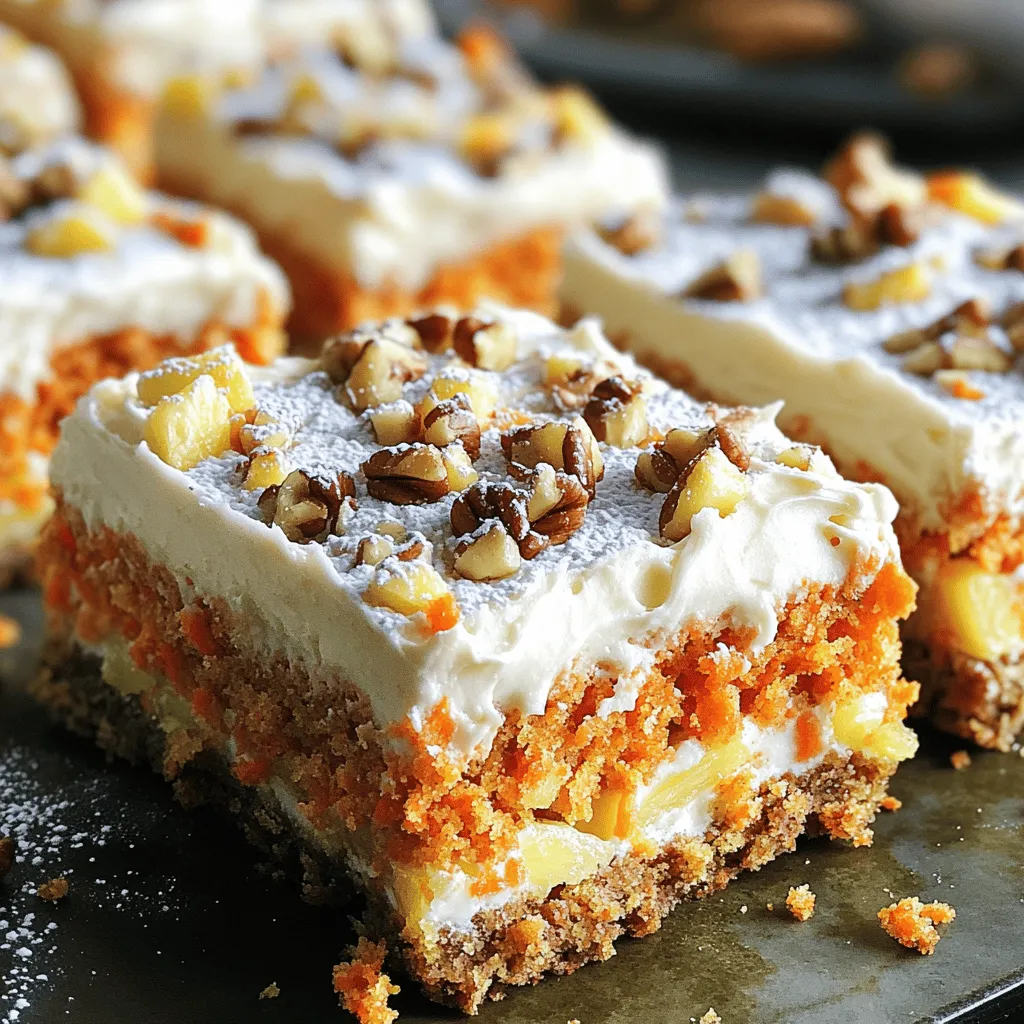 Decadent Carrot Cake Bars Delightful and Easy Treat