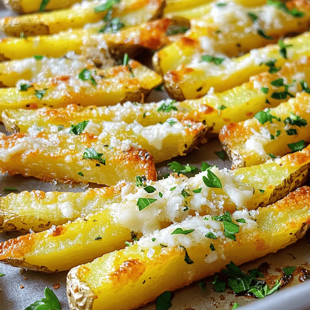 Baked Garlic Parmesan Fries Crispy and Flavorful Snack