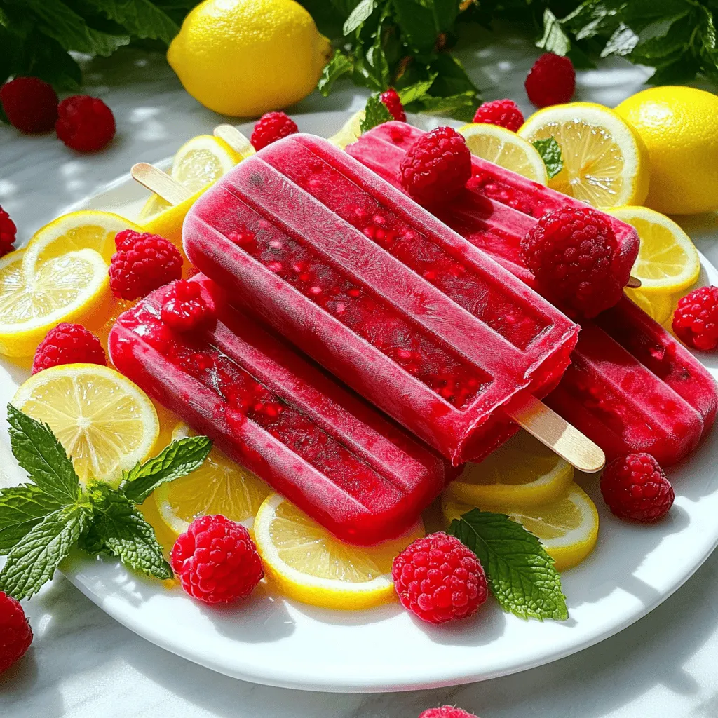 Raspberry Lemonade Popsicles Refreshing Summer Treat