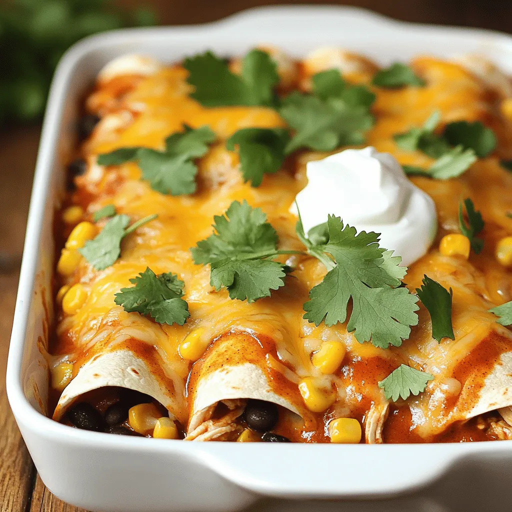 Easy Chicken Enchiladas Quick and Flavorful Recipe