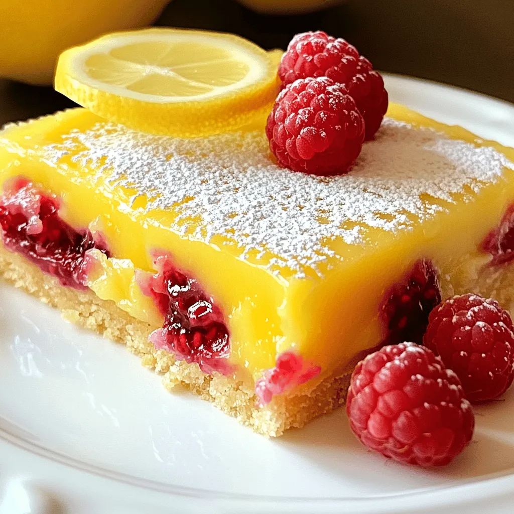 Raspberry Lemonade Bars Sweet and Tangy Delight